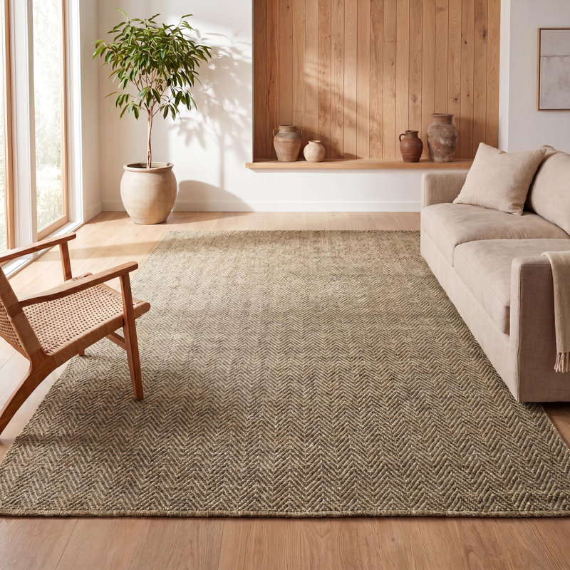 Tapis intérieur / extérieur Rowena Easy Jute, Brun, Rectangle 3 pi 10 po x 6 pi