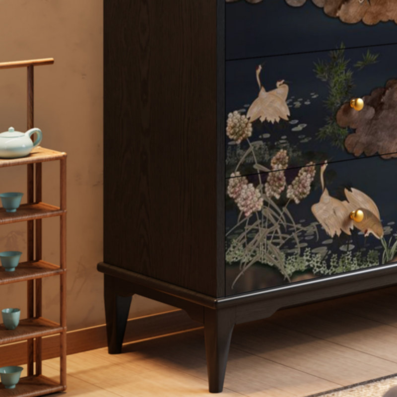 Buffet de 47,24 po de largeur Efrat, Noir