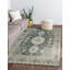 Tapis vert en laine noué à la main Rhea-1056602593