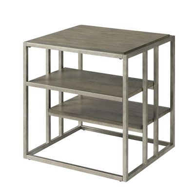 Contemporary 3 Table Collection - Metal, Wood, Rectangular, Living Room Coffee And 2 End Tables Rectangular
