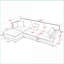 Canapé modulaire, canapé convertible en forme de L moderne à 4 places avec repose-pieds de rangement pour le salon, tissu serviette vert sauge | Vert sauge | Mousse-1786612107