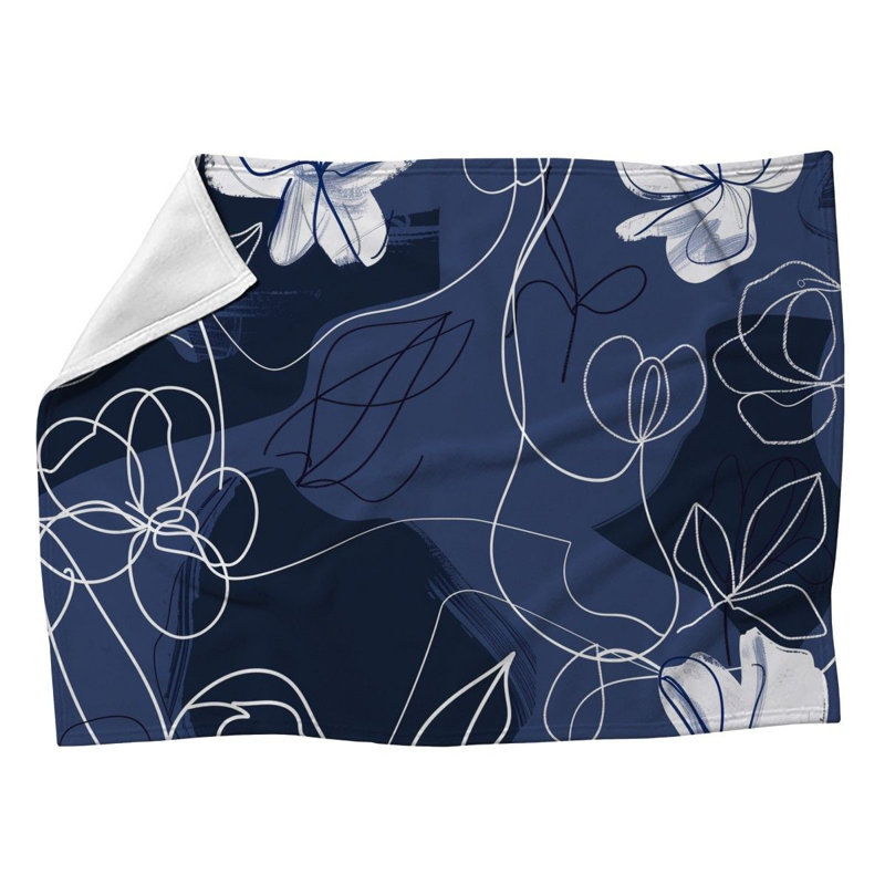 Couverture en molleton Botanical Cool, L 50 po x L 60 po