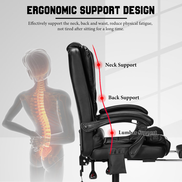 Ergonomic Desk Office Chair with Massage Lumbar Support