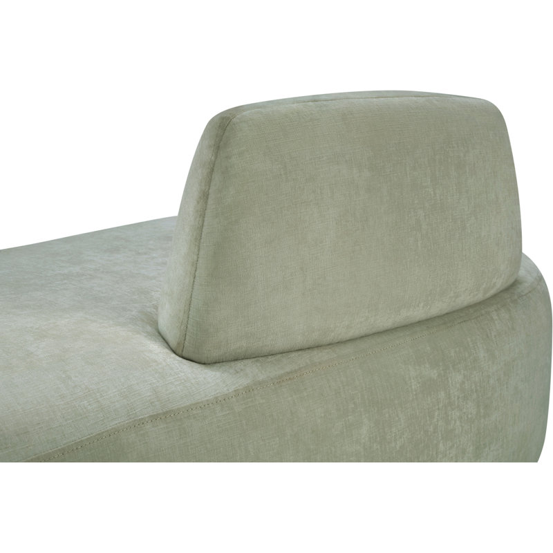 Chaise longue / causeuse Argyle, Tissu chenille menthe