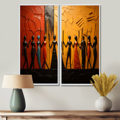 «African Tribal Rhythms», art mural tribal africain