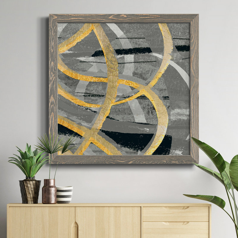 Toile encadrée Pastel Coast-Premium - prête à être accrochée, H 17 po x l 17 po x P 1,5 po, Cadre gris