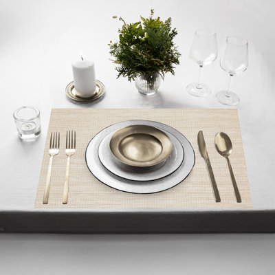 Ensemble de 6 napperons résistants à la chaleur de 12 po x 18 po Placemats