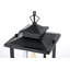 Luminaire suspendu d'extérieur noir Alfonsina 7 pouces