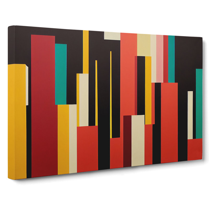 Energising Modern Abstract - Wrapped Canvas, 40cm H x 60cm W x 3cm D