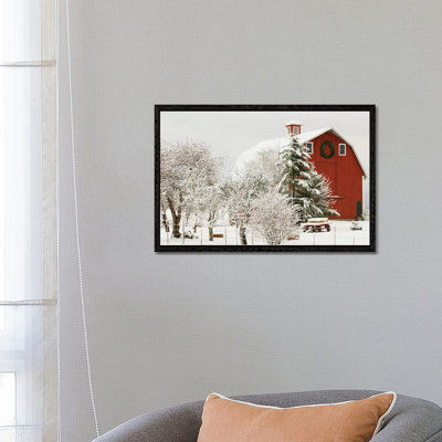 Festive Barn by Danita Delimont - Print on Canvas