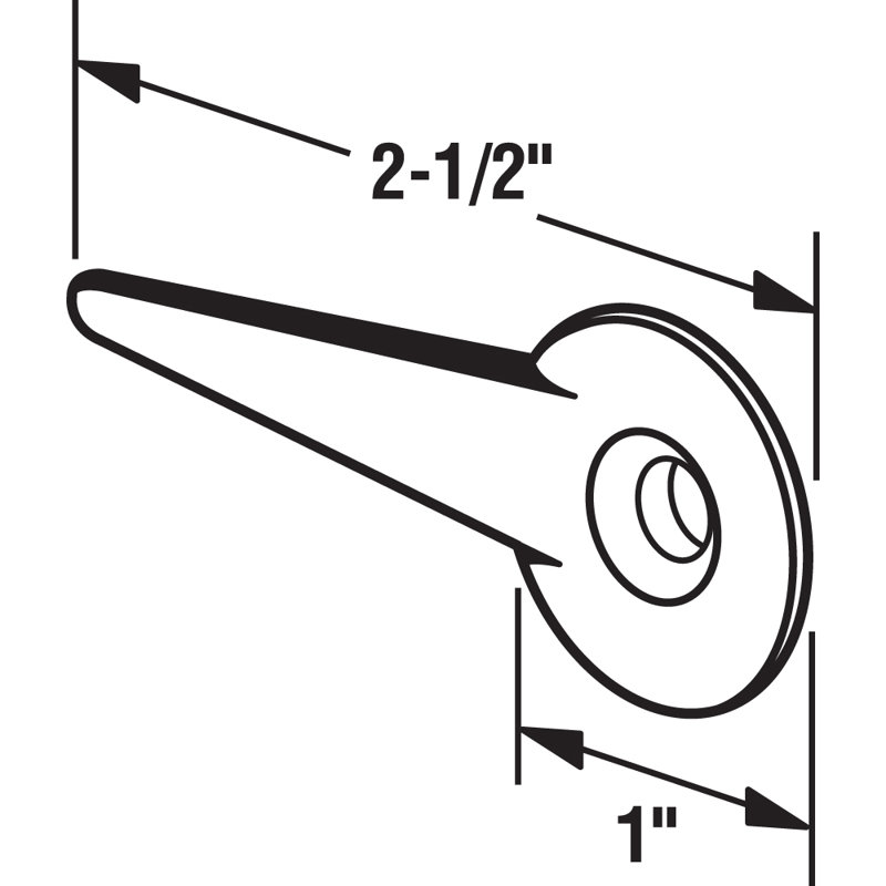 Prime-Line Diecast, Sliding Screen Door Latch Lever with No-Stop Pin (Single Pack)