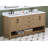 Maxbano 72" Double Bathroom Vanity With White Engineered Stone Top