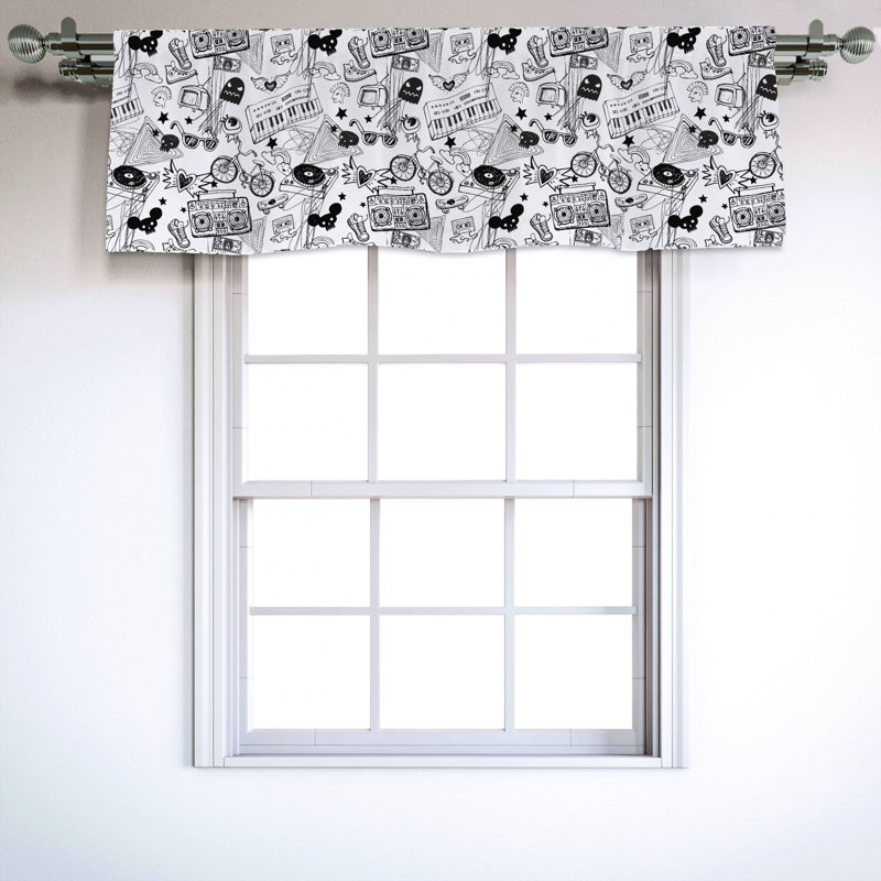 Sateen Ruffled Window Valance