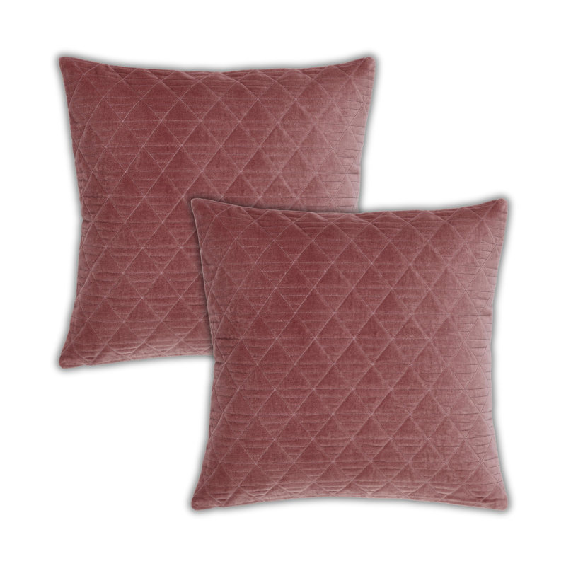 Housses de coussin décoratives en velours moelleux, Rose
