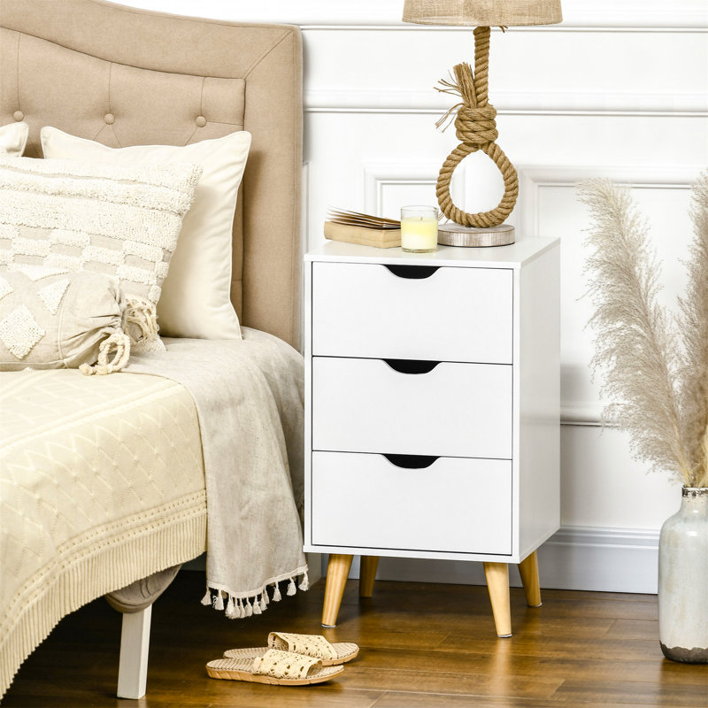 Benzion 40cm W Particle Board Bedside Table