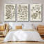 «Sepia Botanical Journal I», ensemble de 3 reproductions encadrées sur toile-97706317-97706322