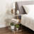 Bedroom Bedside Clear Nightstand Table 