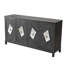 Armoire de rangement moderne avec 4 portes décoratives en miroir-72317411