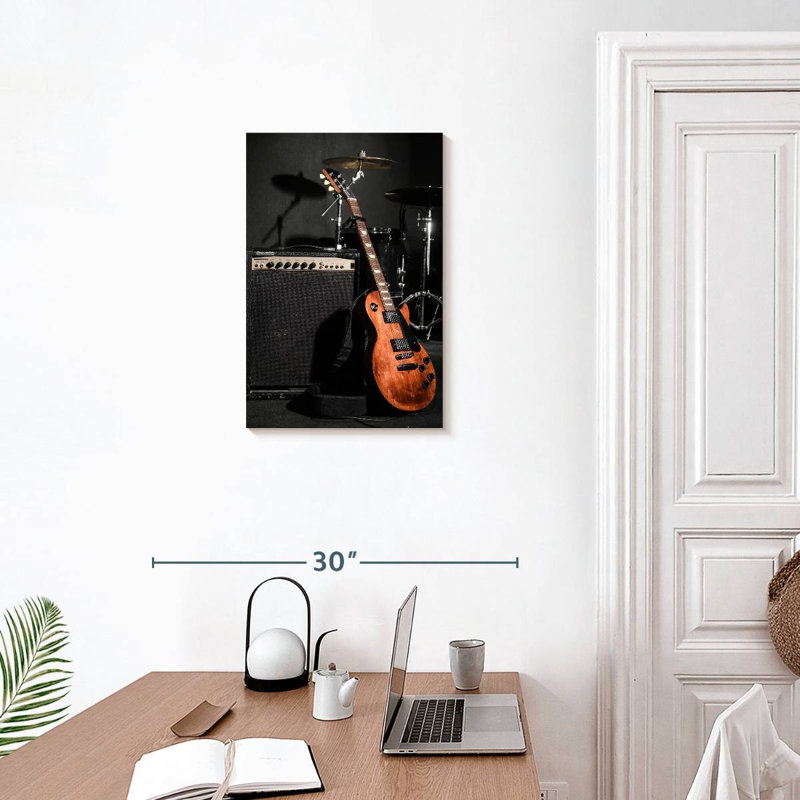 Abarca, bande d'instruments de musique, H 24 po x l 16 po
