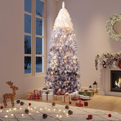 Arbres de Noël artificiels minces 7,5 pi