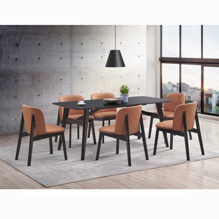 ACME Eliora Dining Table, Black Finish