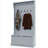 3-In-1 Entryway Hall Tree With Storage Bench, Coat Rack With Five Hooks And Shoe Storage-1690950091