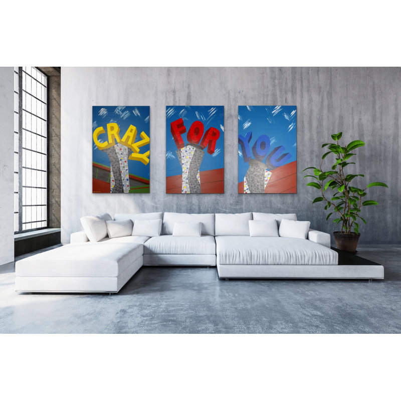 Anginette Crazy for You - reproduction d'art sur toile tendue