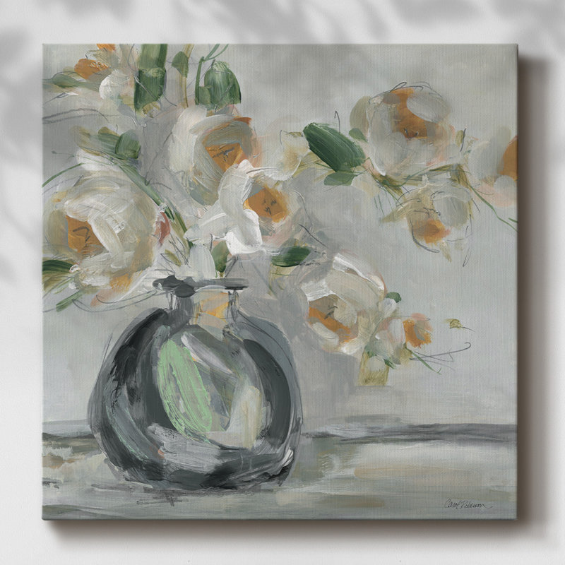 Rhapsodie florale sur toile, H 24 po x l 24 po x P 1,5 po