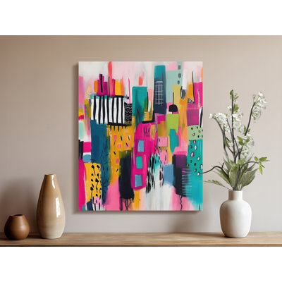 Deeko Wrapped Canvas Print