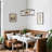 8-Light Modern Lantern Square Sputnik Metal Chandelier