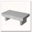 Table basse avec plateau en bois gris-994610580