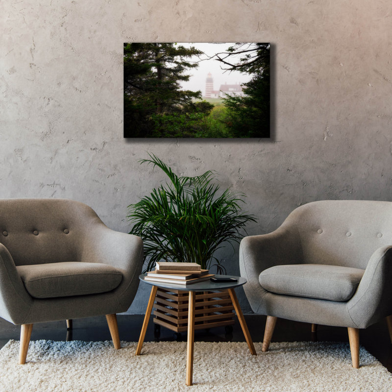 Toile épique Graffiti «Beacon In The Mist» par Rick Berk, 40 po x 26 po