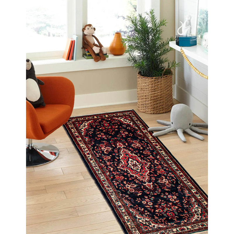 Tapis bleu marine Andelz 3 pi 5 po x 10 pi 0 po