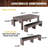 Barrington Billiards Monteray 3-in-1 Combination Table includes 7’ Billiard Table, Table Tennis and Dining Top with Game Accessories & Rolling Storage Caddy-104411238