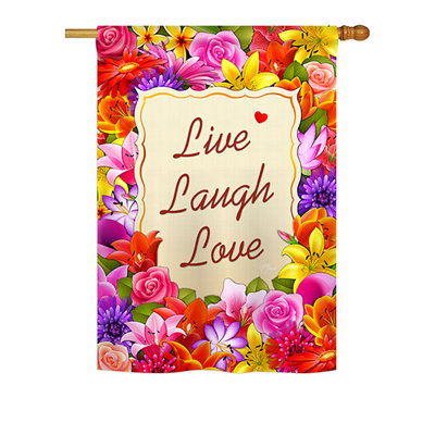 Double Sided 40 in. H x 28 in. W Polyester Garden flag