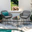 Chaise de patio avec coussins Aaronn-2023400327