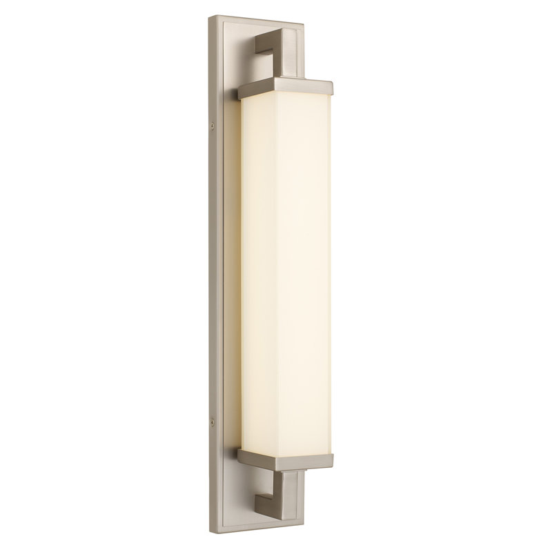 Barre d'éclairage de salle de bain intégrée en nickel brossé 22 pouces à DEL, Brushed Nickel