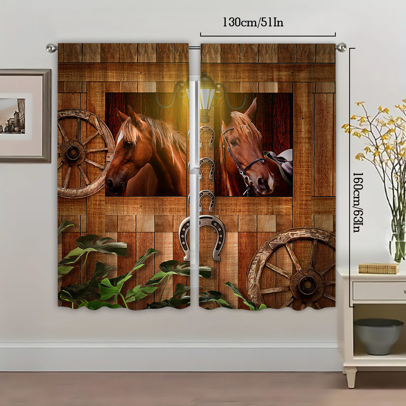 ROD POCKET CURTAIN, 51" W x 63" L