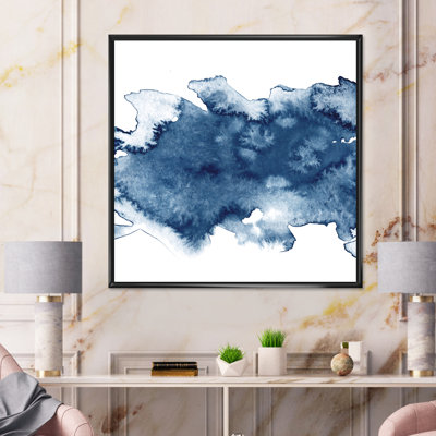 «Abstract Classic Blue II», reproduction d'art sur toile moderne