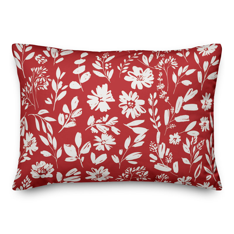 Outdoor Throw Pillow, Red