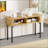 47" Fluted Console Table with Drawers, Narrow Entryway Tables with Storage and Shelves, Sofa Table Behind Couch for Entrance, Hallway, Living Room-386900156