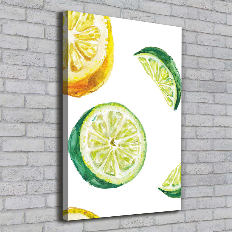 Limes And Lemons - Wrapped Canvas Print