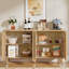 Buffet 59,74 "moderne en noyer avec rangement