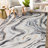 Contemporary Marble Washable Non Slip Area Rug-609481216