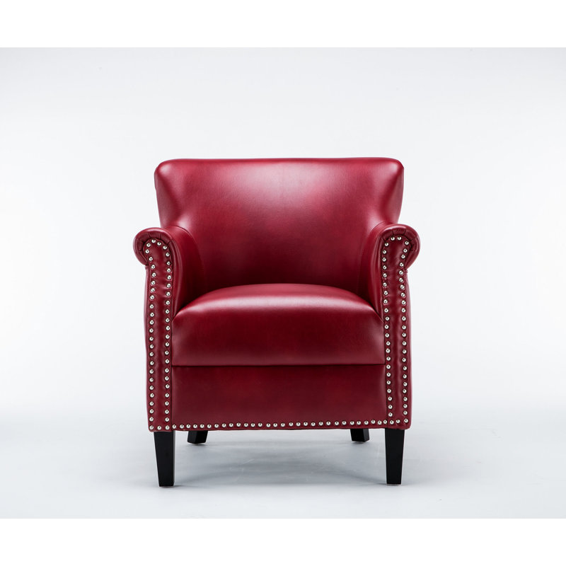Fauteuil club rouge Hadley, Rouge
