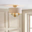 Linen Flush Mount-545699807