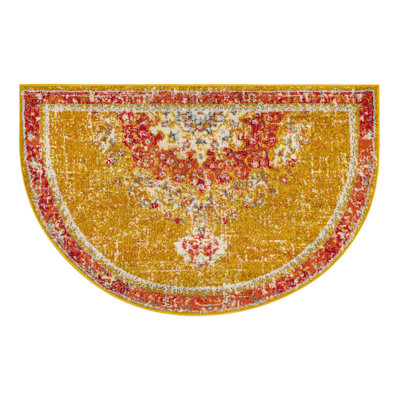 Galyean Abstract Gold/Red Rug