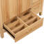 Meuble-lavabo en bois avec tablette réglable, 2 portes à fermeture douce, 4 tiroirs à fermeture douce, meuble-lavabo moderne avec rangement