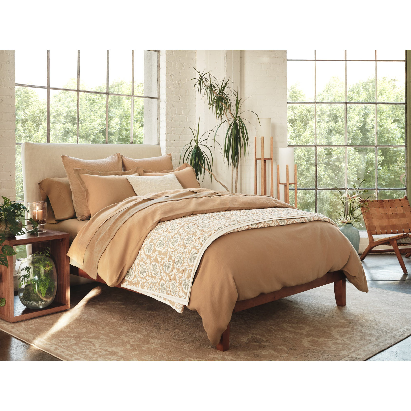 Coyuchi Organic Relaxed Linen Sham, Standard, Doe