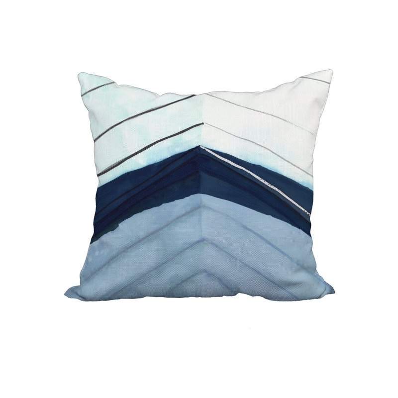 Housse et insert de coussin carré bateau, 18 po x 18 po, Bleu royal